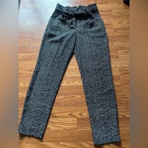 Express Women's Charcoal and Black Trousers